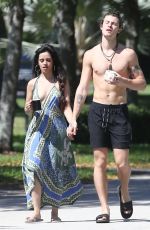 CAMILA CABELLO and Shawn Mendes Out Kissing in Miami 03/21/2020