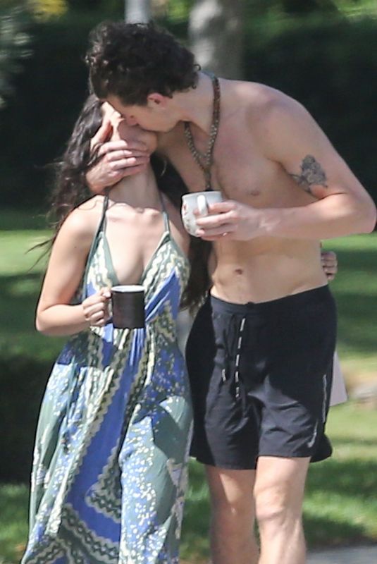 CAMILA CABELLO and Shawn Mendes Out Kissing in Miami 03/21/2020