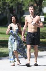 CAMILA CABELLO and Shawn Mendes Out Kissing in Miami 03/21/2020