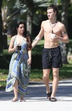 CAMILA CABELLO and Shawn Mendes Out Kissing in Miami 03/21/2020