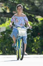 CAMILA CABELLO Riding a Bike Out in Miami 03/30/2020