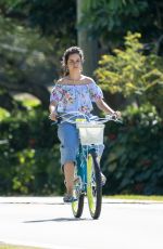 CAMILA CABELLO Riding a Bike Out in Miami 03/30/2020