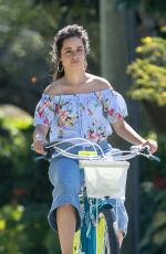 CAMILA CABELLO Riding a Bike Out in Miami 03/30/2020