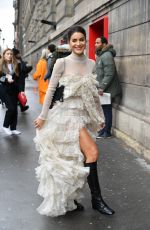 CAMILA COELHO Arrives at Giambattista Valli Show at Paris Fashion Week 03/02/2020