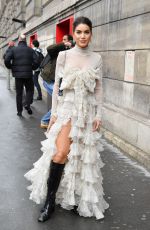 CAMILA COELHO Arrives at Giambattista Valli Show at Paris Fashion Week 03/02/2020
