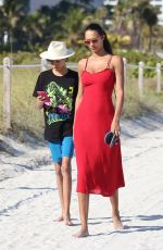 CANDICE SWANEPOEL and LAIS RIBEIRO in Bikinis at a Beach in Miami 03/01/2020