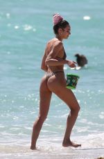 CANDICE SWANEPOEL in Bikini on the Beach in Miami 03/17/2020