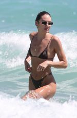 CANDICE SWANEPOEL in Bikini on the Beach in Miami 03/17/2020