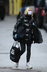 CAPRICE BOURET Wearing Mask Out Shopping in London 03/31/2020