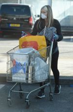 CAPRICE BOURET with Face Mask Out Shopping in London 03/24/2020