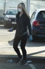 CAPRICE BOURET with Face Mask Out Shopping in London 03/24/2020
