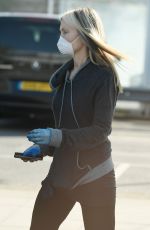 CAPRICE BOURET with Face Mask Out Shopping in London 03/24/2020