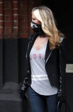 CAPRICE BOURET with Skull Face Mask Out in London 03/13/2020
