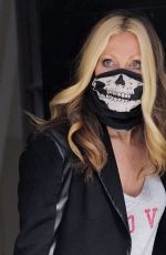 CAPRICE BOURET with Skull Face Mask Out in London 03/13/2020
