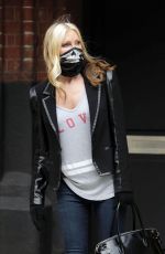 CAPRICE BOURET with Skull Face Mask Out in London 03/13/2020