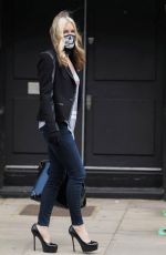 CAPRICE BOURET with Skull Face Mask Out in London 03/13/2020