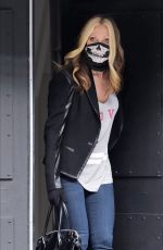 CAPRICE BOURET with Skull Face Mask Out in London 03/13/2020