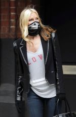 CAPRICE BOURET with Skull Face Mask Out in London 03/13/2020