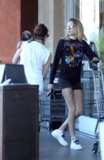 CARA DELEVINGNE and ASHLEY BENSON with Their Dog Out Shopping in Los Angeles 03/26/2020