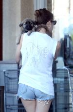 CARA DELEVINGNE and ASHLEY BENSON with Their Dog Out Shopping in Los Angeles 03/26/2020