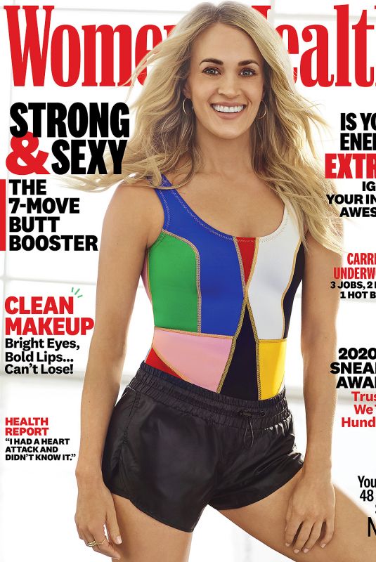CARRIE UNDERWOOD in Women’s Health Magazine, April 2020