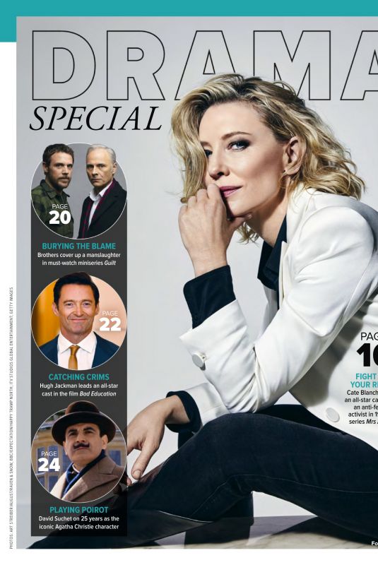CATE BLANCHETT in Foxtel Magazine, April 2020