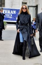 CELINE DION Out and About in New York 02/29/2020