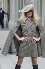 CELINE DION Wears Eric Javits Hat Out and About in New York 03/05/2020