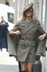 CELINE DION Wears Eric Javits Hat Out and About in New York 03/05/2020