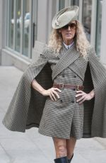 CELINE DION Wears Eric Javits Hat Out and About in New York 03/05/2020