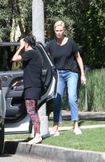 CHARLIZE THERON in Denim Out in Los Angeles 02/29/2020