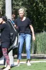 CHARLIZE THERON in Denim Out in Los Angeles 02/29/2020