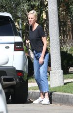 CHARLIZE THERON in Denim Out in Los Angeles 02/29/2020