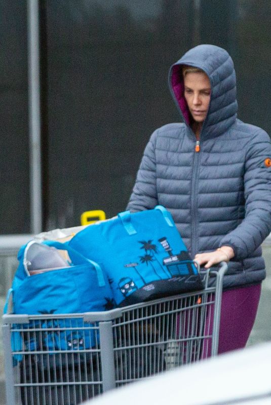 CHARLIZE THERON Out Shopping in West Hollywood 03/10/2020