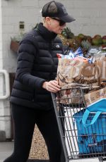 CHARLIZE THERON Stocks Up on Groceries in Beverly Hills 03/20/2020