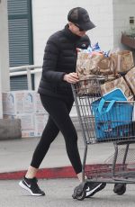 CHARLIZE THERON Stocks Up on Groceries in Beverly Hills 03/20/2020