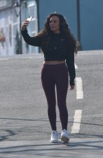 CHARLOTTE CROSBY Out Jogging in Sunderland 03/28/2020