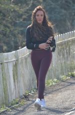 CHARLOTTE CROSBY Out Jogging in Sunderland 03/28/2020