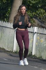CHARLOTTE CROSBY Out Jogging in Sunderland 03/28/2020