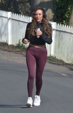 CHARLOTTE CROSBY Out Jogging in Sunderland 03/28/2020