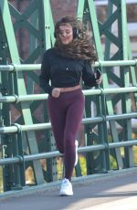 CHARLOTTE CROSBY Out Jogging in Sunderland 03/28/2020