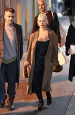 CHRISTINA AGUILERA Arrives at Jimmy Kimmel Live in Los Angeles 03/10/2020