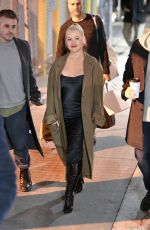 CHRISTINA AGUILERA Arrives at Jimmy Kimmel Live in Los Angeles 03/10/2020