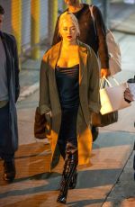 CHRISTINA AGUILERA Arrives at Jimmy Kimmel Live in Los Angeles 03/10/2020