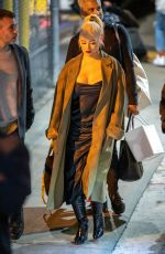 CHRISTINA AGUILERA Arrives at Jimmy Kimmel Live in Los Angeles 03/10/2020
