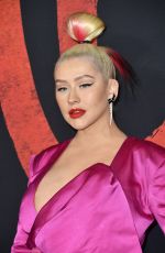 CHRISTINA AGUILERA at Mulan Premiere in Hollywood 03/09/2020