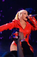 CHRISTINA AGUILERA Performs at a Concert in Las Vegas 02/29/2020