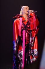 CHRISTINA AGUILERA Performs at a Concert in Las Vegas 02/29/2020