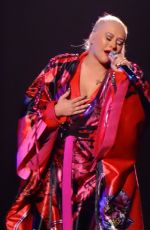 CHRISTINA AGUILERA Performs at a Concert in Las Vegas 02/29/2020