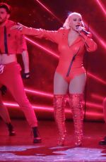 CHRISTINA AGUILERA Performs at a Concert in Las Vegas 02/29/2020